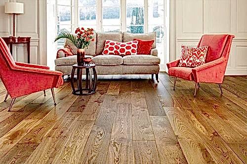 Galleria Professional Engineered European Rustic Oak Flooring 20mm x 190mm Tawny Brown Lacquered