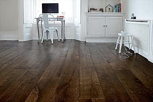 Galleria Professional Engineered European Rustic Oak Flooring 20mm x 240mm Deep Forest Brown Lacquered