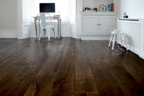 Galleria Professional Engineered European Rustic Oak Flooring 14mm x 190mm Deep Forest Brown Brown Lacquered