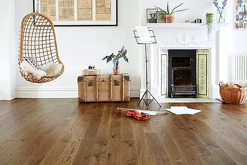 Home Choice Engineered European Rustic Oak Flooring 14mm x 130mm Brown Sugar Lacquered