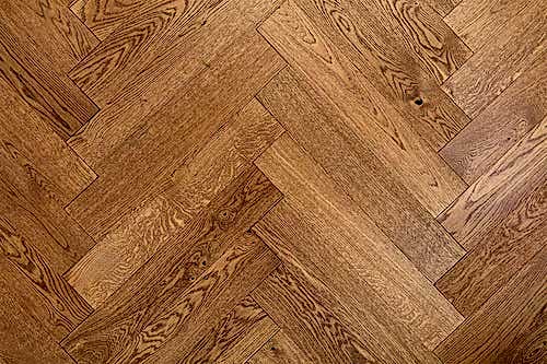 Home Choice Herringbone Engineered European Rustic Oak Flooring 14mm x 130mm Brown Sugar Lacquered