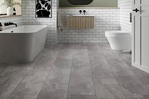 Aqualock 8mm Laminate Tile Silver Steel