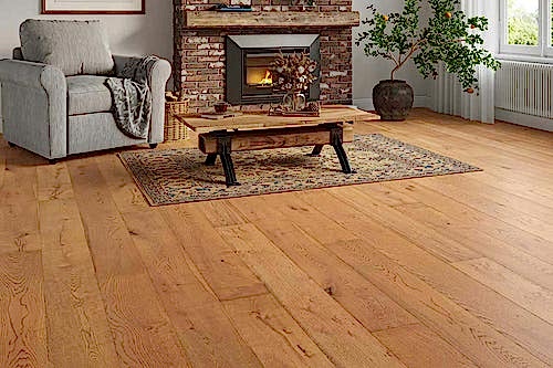Galleria Engineered Rustic Oak Flooring 20mm x 190mm Conrad Brushed UV Lacquered