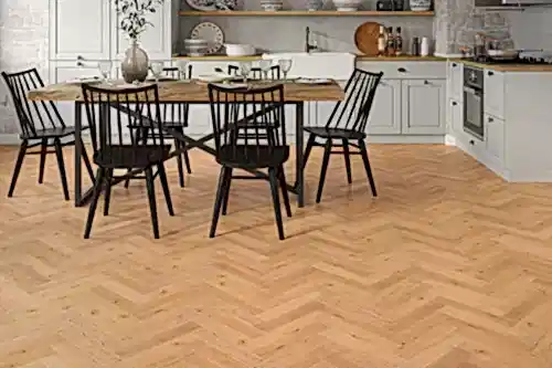 Galleria Professional Solid European Rustic Oak Herringbone Flooring 18mm x 70mm Natural UV Lacquered