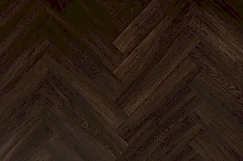 Spectra Luxury Acoustic Rigid Core Click Vinyl Flooring Dark Chocolate Oak Herringbone Built-In Underlay