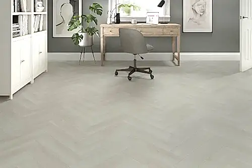 Spectra Luxury Rigid Core Click Vinyl Pearl Oak Herringbone Built-in Underlay
