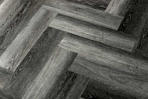Spectra Luxury Rigid Core Click Vinyl Pewter Grey Herringbone Built-in Underlay