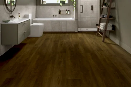 Spectra Luxury Rigid Core Click Vinyl Gingerbread Oak Plank Built-in Underlay
