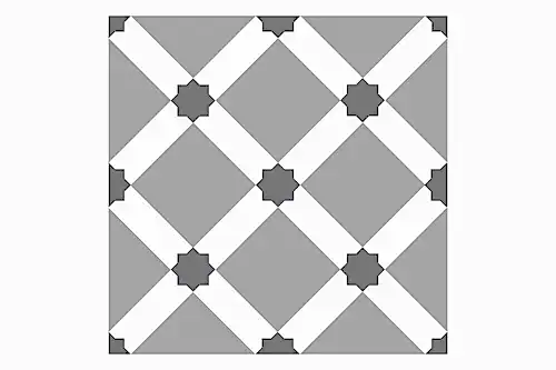 Chiara Concrete Grey Ornamental Matt Porcelain Tile
